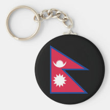 Drapeau du Népal Porte-clefs