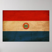 Drapeau du Paraguay Affiches