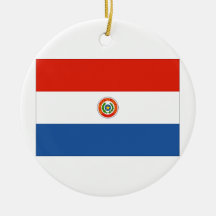 Drapeau du Paraguay Ornements De Noël