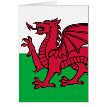 Drapeau du Pays de Galles Carte De Vœux