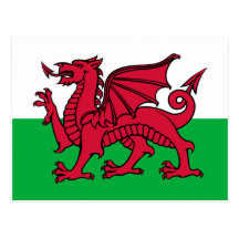 Drapeau du Pays de Galles Cartes Postales