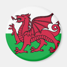 Drapeau du Pays de Galles Magnets Pour Réfrigérateur