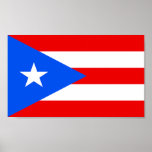 Drapeau du Porto Rico Poster