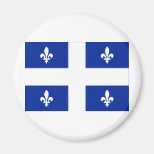 Drapeau du Québec, Canada Aimants Pour Réfrigérateur