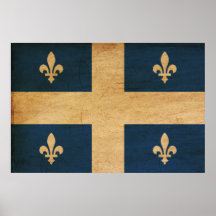 Drapeau du Québec Poster