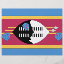 Drapeau du Souaziland Tract Customisé
