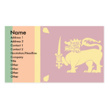 Drapeau du Sri Lanka Carte De Visite