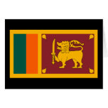 Drapeau du Sri Lanka Cartes De Vœux