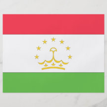 Drapeau du Tadjikistan Tract Personnalisé