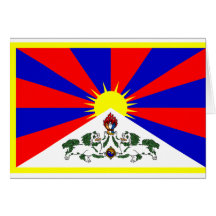 Drapeau du Thibet Cartes De Vœux