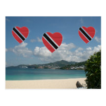 Drapeau du Trinidad-et-Tobago Carte Postale