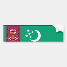 Drapeau du Turkménistan Adhésif Pour Voiture