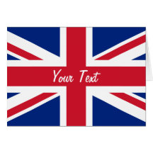 Drapeau d'Union Jack de coût bas de la Grande-Bret Cartes De Vœux