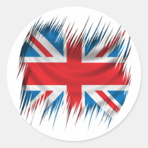 Drapeau d'Union Jack de défibreurs Autocollants