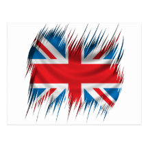 Drapeau d'Union Jack de défibreurs Cartes Postales
