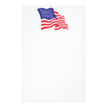 Drapeau d'USA/American Motifs Pour Papier À Lettre