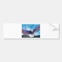 Drapeau Eagle Autocollant Pour Voiture