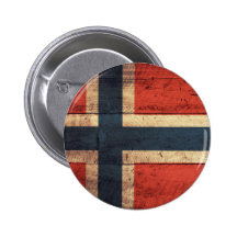 Drapeau en bois de la Norvège Badges Avec Agrafe