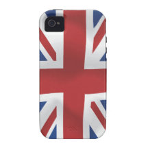 Drapeau en soie d'Union Jack les Anglais de style Coques iPhone 4