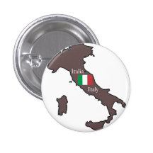 Drapeau et carte de l'Italie Badges
