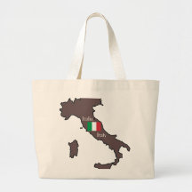 Drapeau et carte de l'Italie Sac