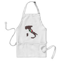 Drapeau et carte de l'Italie Tablier