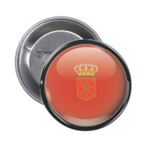 Drapeau et escudo de Navarre Badges Avec Agrafe