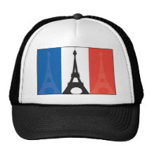 Drapeau et Tour Eiffel français Casquette