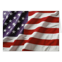 Drapeau fier et patriotique des Etats-Unis Cartes De Vœux