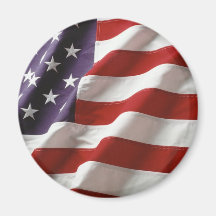 Drapeau fier et patriotique des Etats-Unis Magnets Pour Réfrigérateur