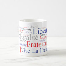 Drapeau français - Liberté, Égalité, Fraternité Tasse À Café