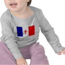 Drapeau français libre de forces t-shirts