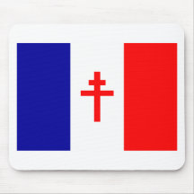 Drapeau français libre de forces tapis de souris