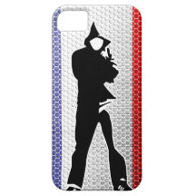 drapeau français / silhouette coque iPhone 5