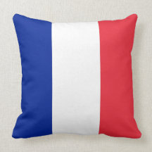 Drapeau français sur l'oreiller de MoJo d'Américai