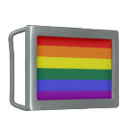 Drapeau gai de fierté d'arc-en-ciel boucles de ceinture