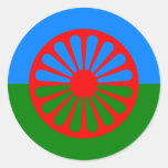 Drapeau gitan bohémien officiel autocollants
