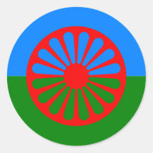 Drapeau gitan bohémien officiel autocollants