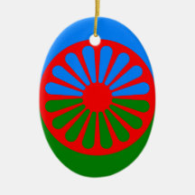 Drapeau gitan bohémien officiel ornement