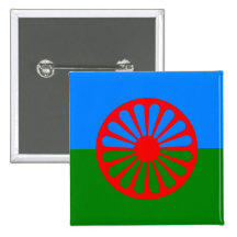 Drapeau gitan bohémien officiel pin's