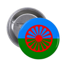 Drapeau gitan bohémien officiel pin's avec agrafe