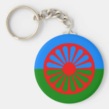 Drapeau gitan bohémien officiel porte-clef