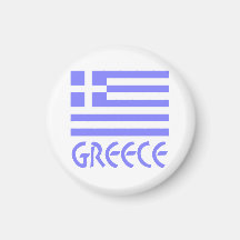 Drapeau grec et mot Grèce Magnets Pour Réfrigérateur