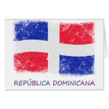 Drapeau grunge de la République Dominicaine Carte