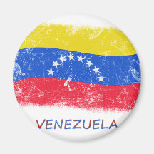 Drapeau grunge du Venezuela Magnets Pour Réfrigérateur