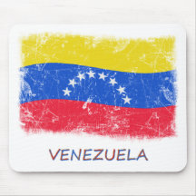 Drapeau grunge du Venezuela Tapis De Souris