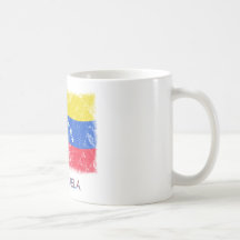 Drapeau grunge du Venezuela Tasse À Café