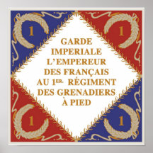 Drapeau impérial de garde poster