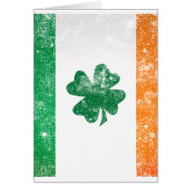 Drapeau irlandais cartes de vœux