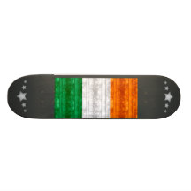 Drapeau irlandais en bois skateboard customisable